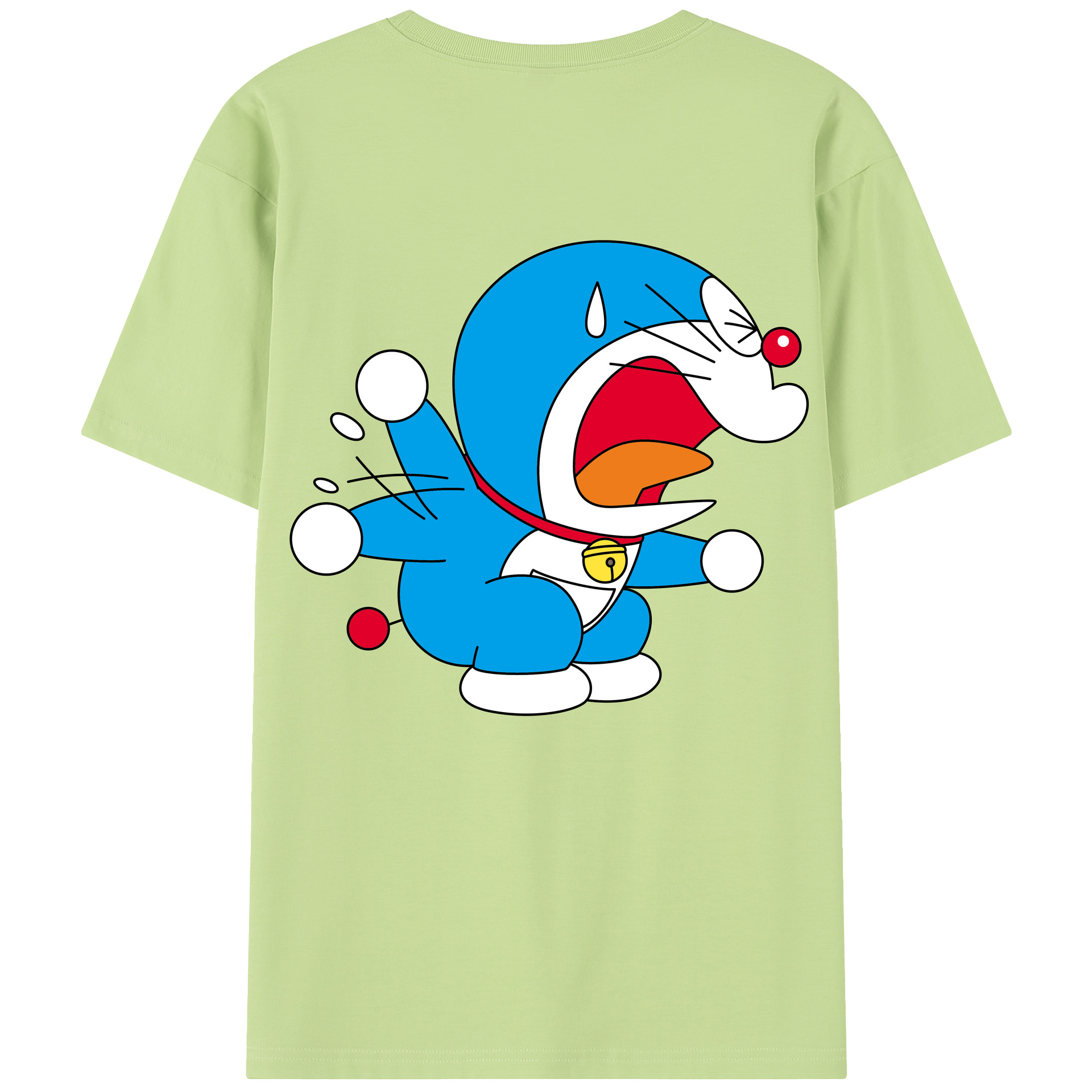 （画像用） ドラえもん Doraemon 綿100％半袖Tシャツ（背面プリント）